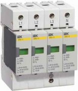 Ограничитель имп. перенапр. ОПС1-C 4Р, In=20kA, 400B, Im=40kA, ИЭК